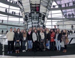 Spannende Stunden verlebte das Vorreiter-Team im Bundestag.