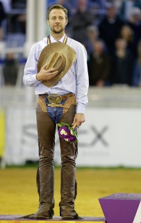 Ganz knapp an Gold vorbei: Grischa Ludwig ritt im Finale auf den Silberrang. Foto: Stefan Lafrentz